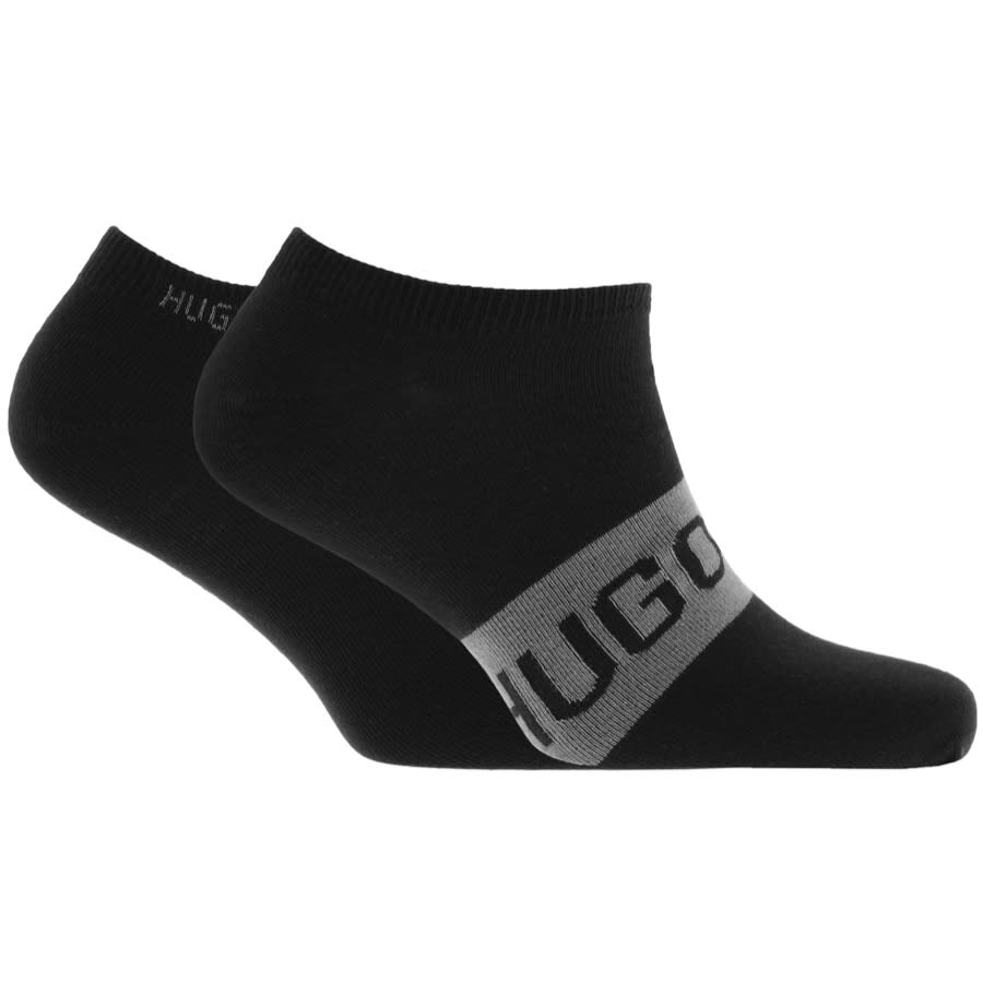 Alternative Image for ProductBOSS Two Pack Trainer Socks Black1